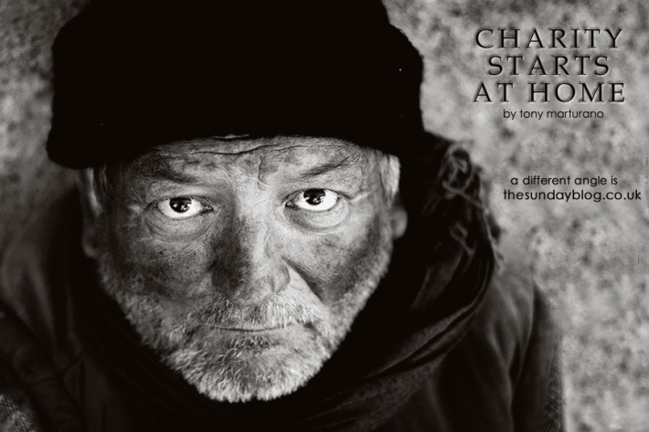 a Different Angle - Charity starts at home