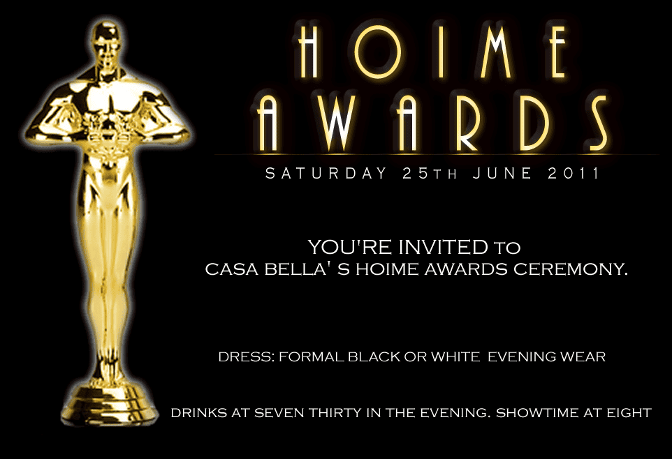 Casa Bella to host glitzy HOIME Awards (Here we go again!)